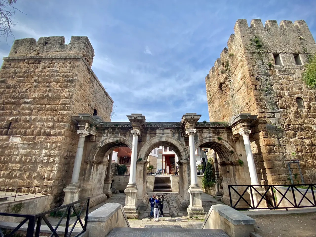 Hadrian's Gate, the Roman triumphal arch in Antalya